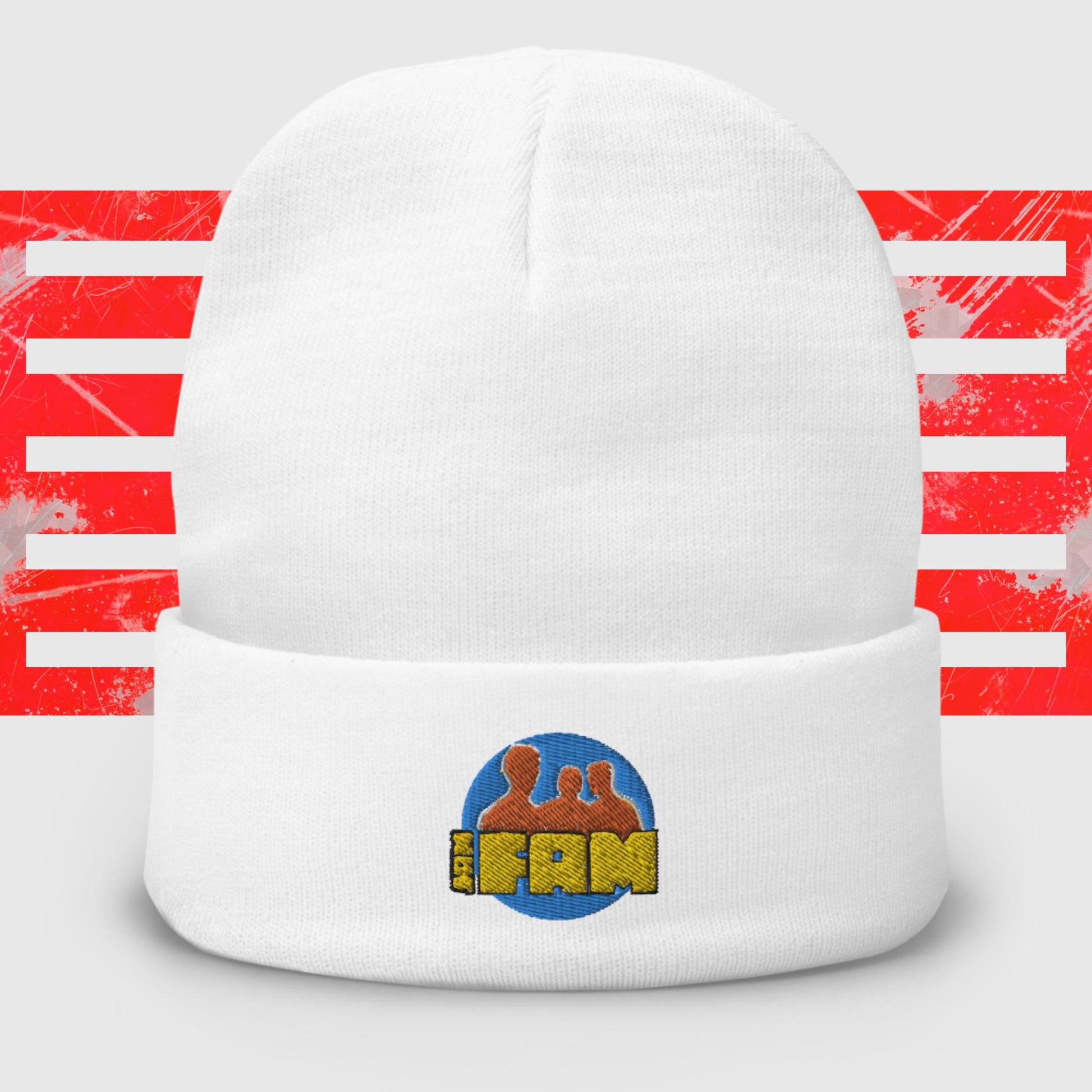 Jam Fam Embroidered Beanie Retro Smooth Vibes